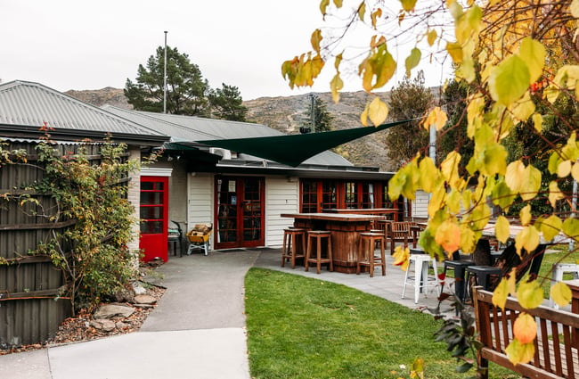 Outdoor seating area at The Post Office Cafe and Bar.