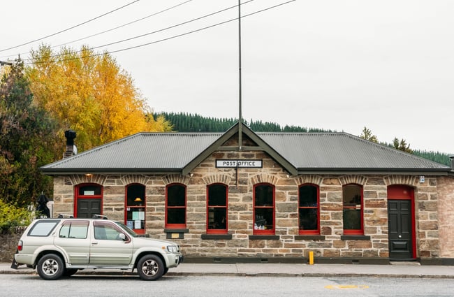 The exterior of The Post Office Cafe and Bar.