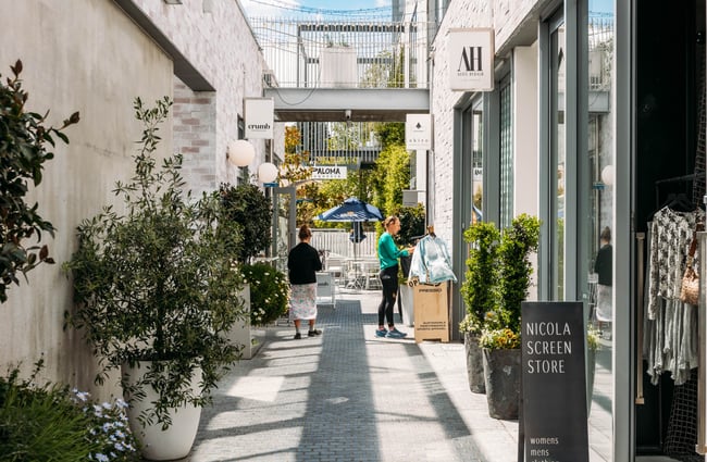 View of the alleyway at The Precinct.