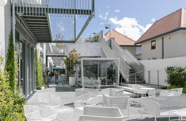 Outdoor seating area.