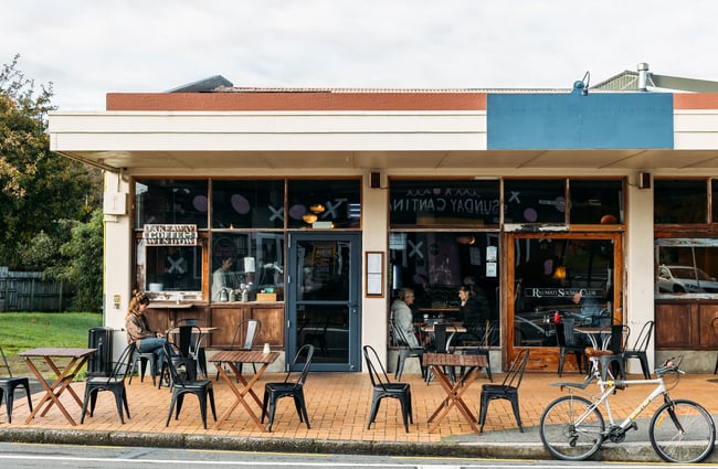 The exterior of Raumati Social Club.