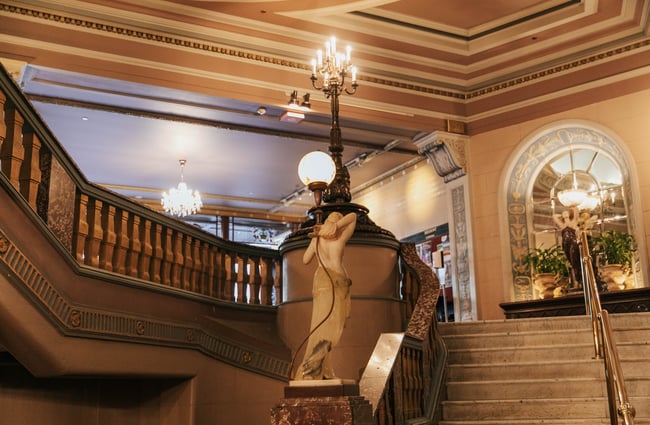 The staircase.