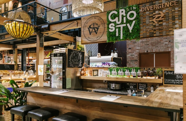 Curiosity Cocktail Bar at Riverside Market.