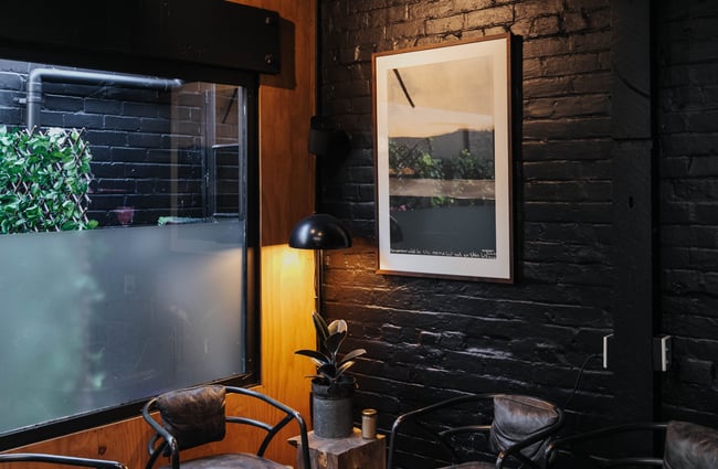 A corner with chairs.