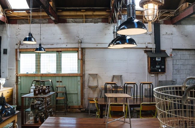 Stools in the shop.