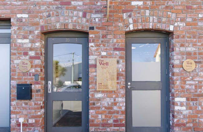 Exterior of the building at The Well - Whole Body Studios.