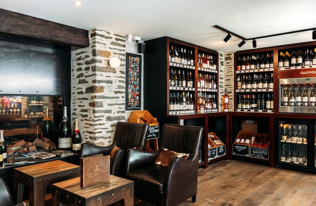 The warm wooden interior of The Winery in Arrowtown.