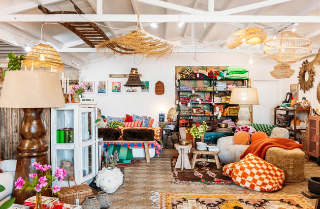 A vast retail space inside The Workshop Gisborne.