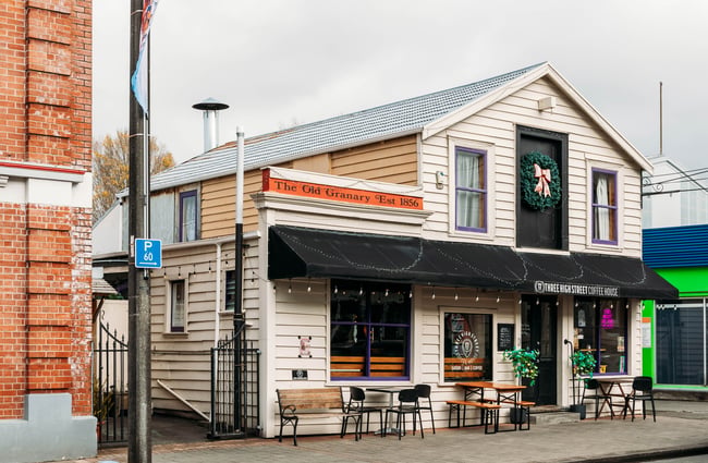 The exterior of the Three High Street cafe in Rangitikei.