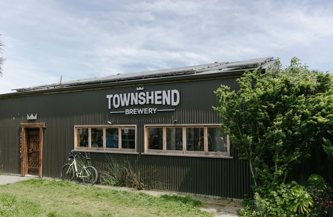 Exterior of Townsend Brewery building at Toad Hall, Motueka.