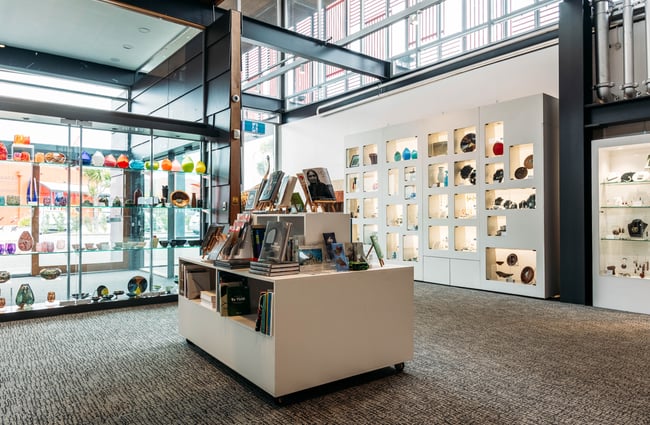 The inside of Toi Store at Pātaka.