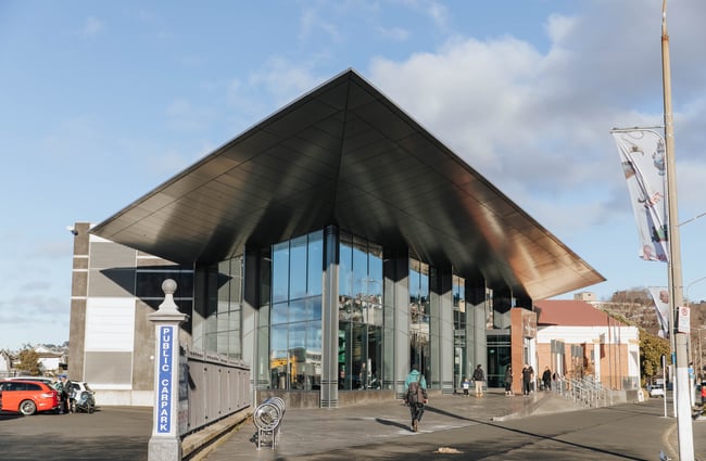 The exterior of the museum.
