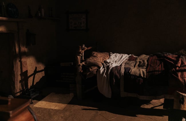 An old bed.