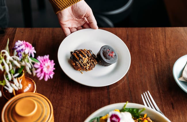 Sweet treats being served at Tom Thumb.