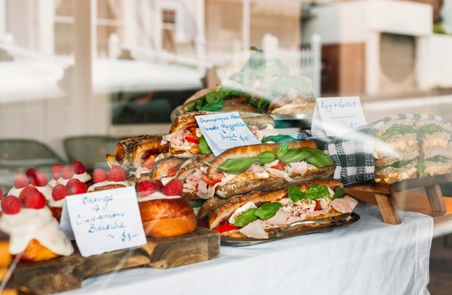 Baguettes with savoury fillings from Tomboy, Wellington.
