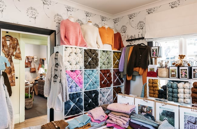 A store selling yarns in Central Otago.