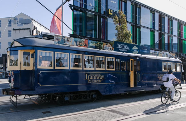 Exterior of the tram.