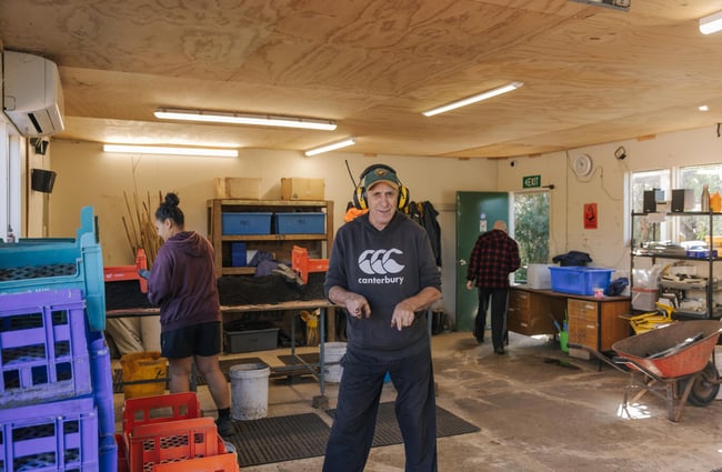 One of the team at Trees for Canterbury.