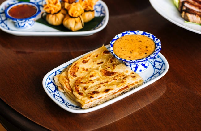 Tuk Tuk Thai close up of a chapati.