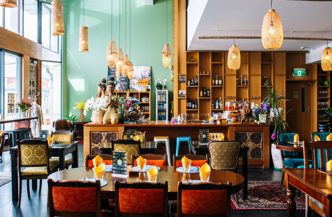 Dining area at Tuk Tuk Thai.