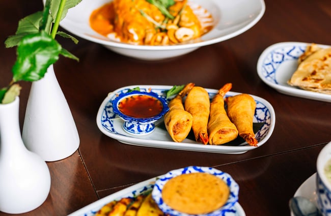 Tempura prawns from Tuk Tuk Thai.