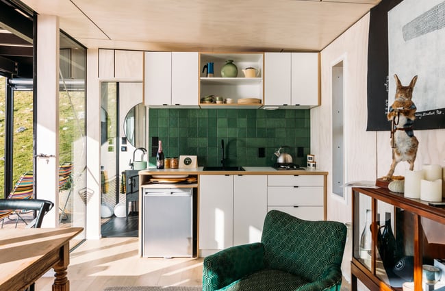 The kitchen inside Tunapo Escape.