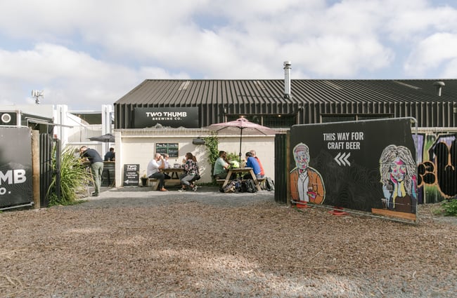 The exterior of Two Thumb Manchester Street in Christchurch.