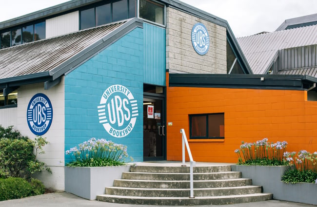 Entrance to the University of Canterbury Bookshop.