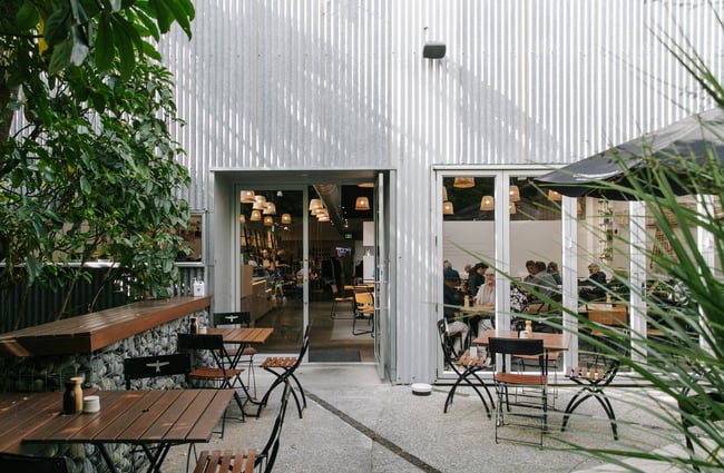 Outdoor seating area.