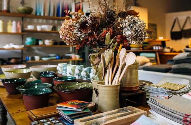Interior view of the shop.