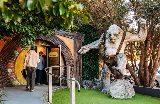 The entrance to Weta Workshop.