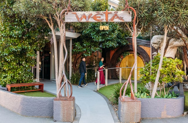 The entrance to Weta Workshop.