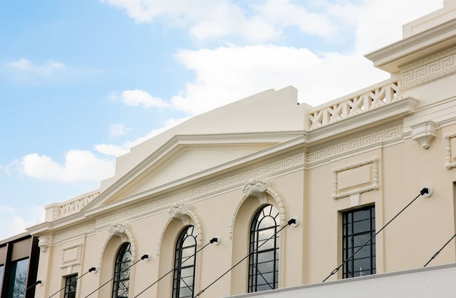 Facade of Waikato Regional Theatre.