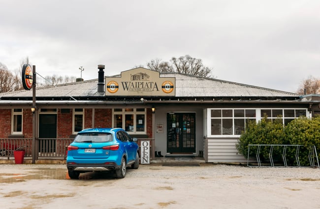 The entrance to Waipiata Hotel Waipata Central Otago.