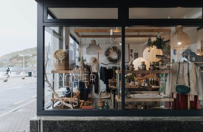 The shop's exterior.