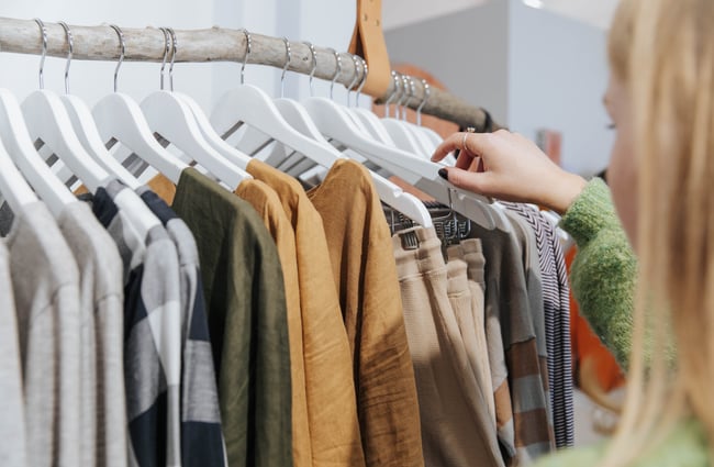 Close up of clothes.