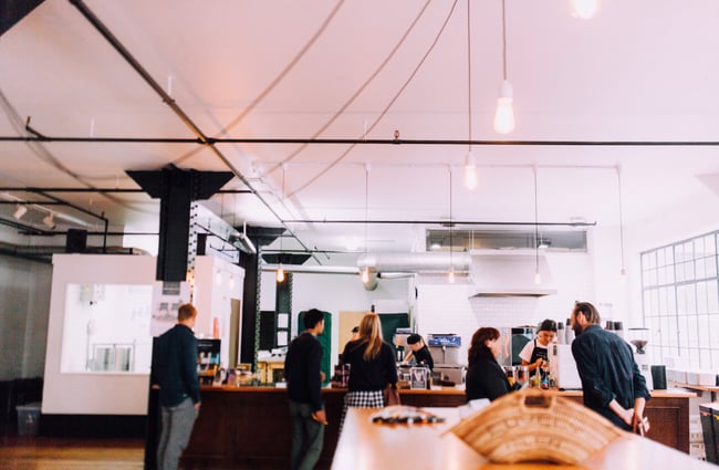 The shop space.
