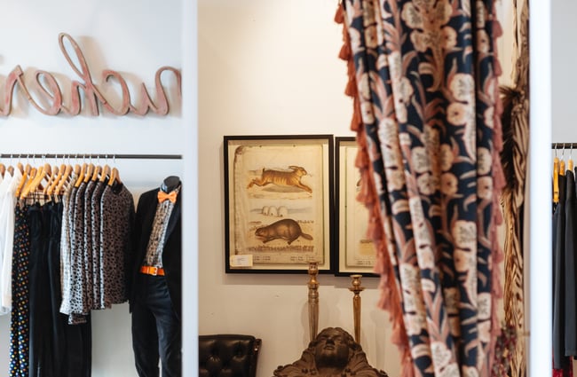Clothes and changing room.