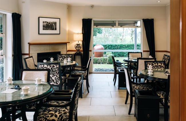 Inside of café and restaurant at Zealong Tea Estate, Hamilton.
