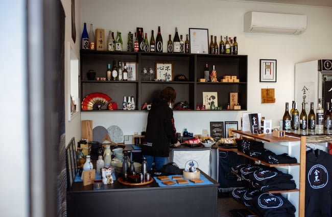Zenkuro shop and tasting area in Queenstown