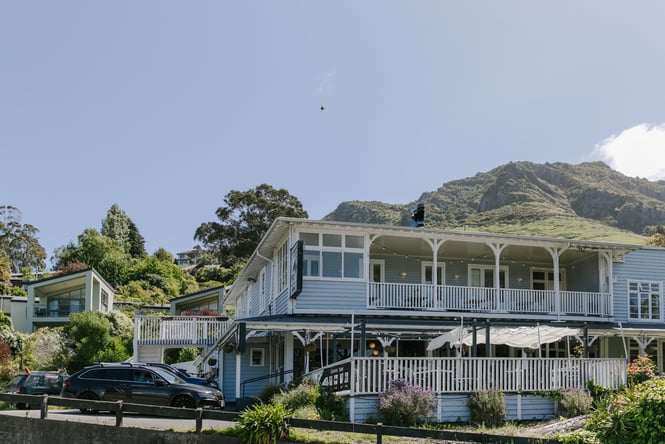 Ōtoromiro Hotel exterior in Govenor's Bay.