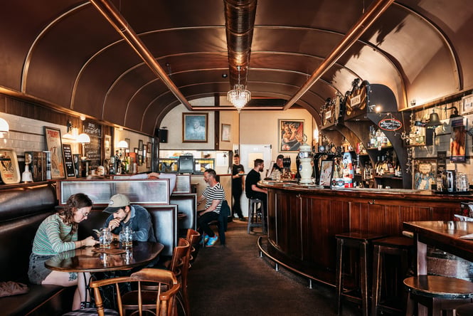 Interior view of Albar, Dunedin.