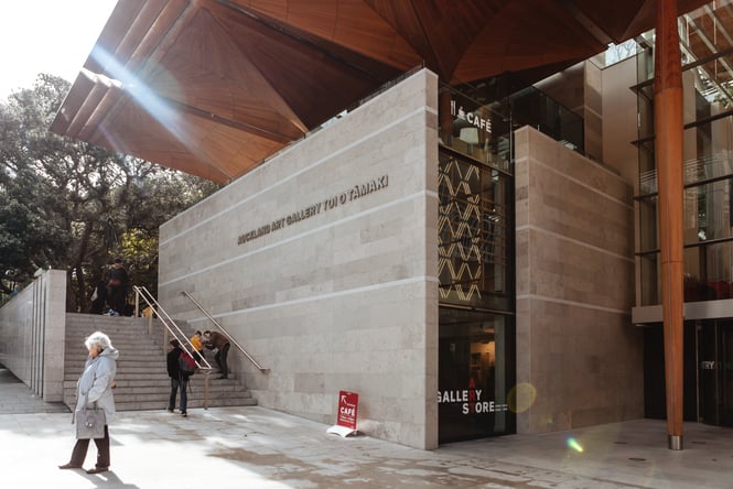 An entrance to the gallery.