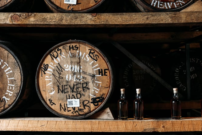 Bottles of Source Gin.