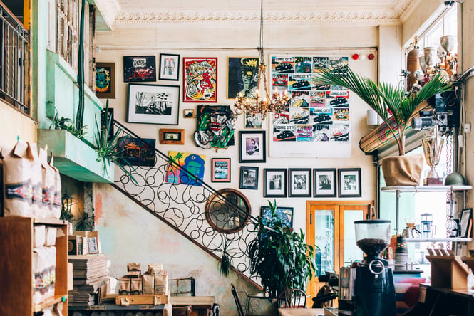 Interior view of Havana Coffee Works.