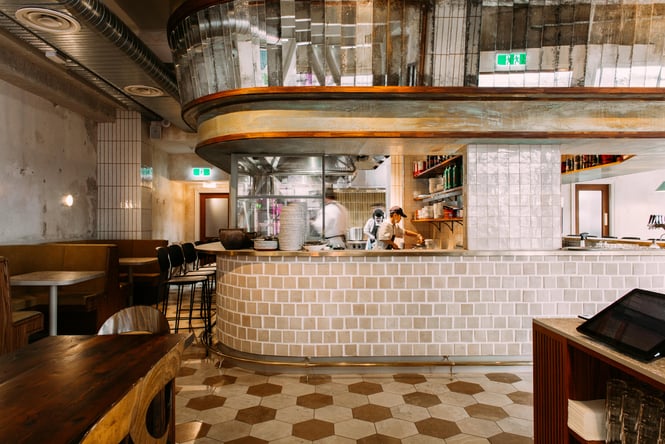 Inside Kisa Restaurant Wellington.