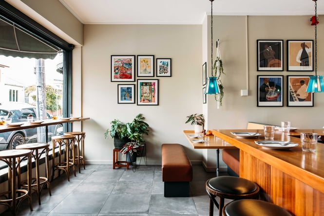 The window seat inside Margot Wellington.