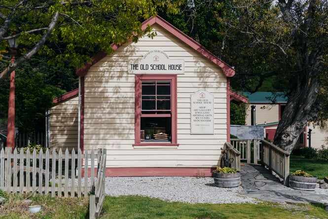 Exterior of The Old School House building.