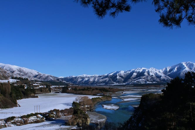 The ski fields of Hanmer Springs on a sunny day.