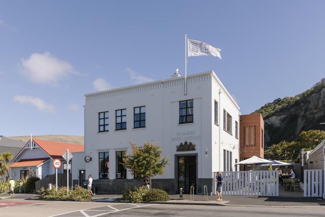 Exterior shot of Sumner Post Office in the Sumner neighbourhood of Christchurch